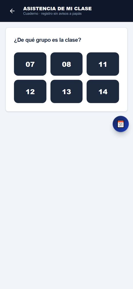 Pase de lista